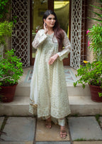 Mona Embroidery Ornate Blossoms offwhite Women 3pcs