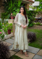 Mona Embroidery Ornate Blossoms offwhite Women 3pcs