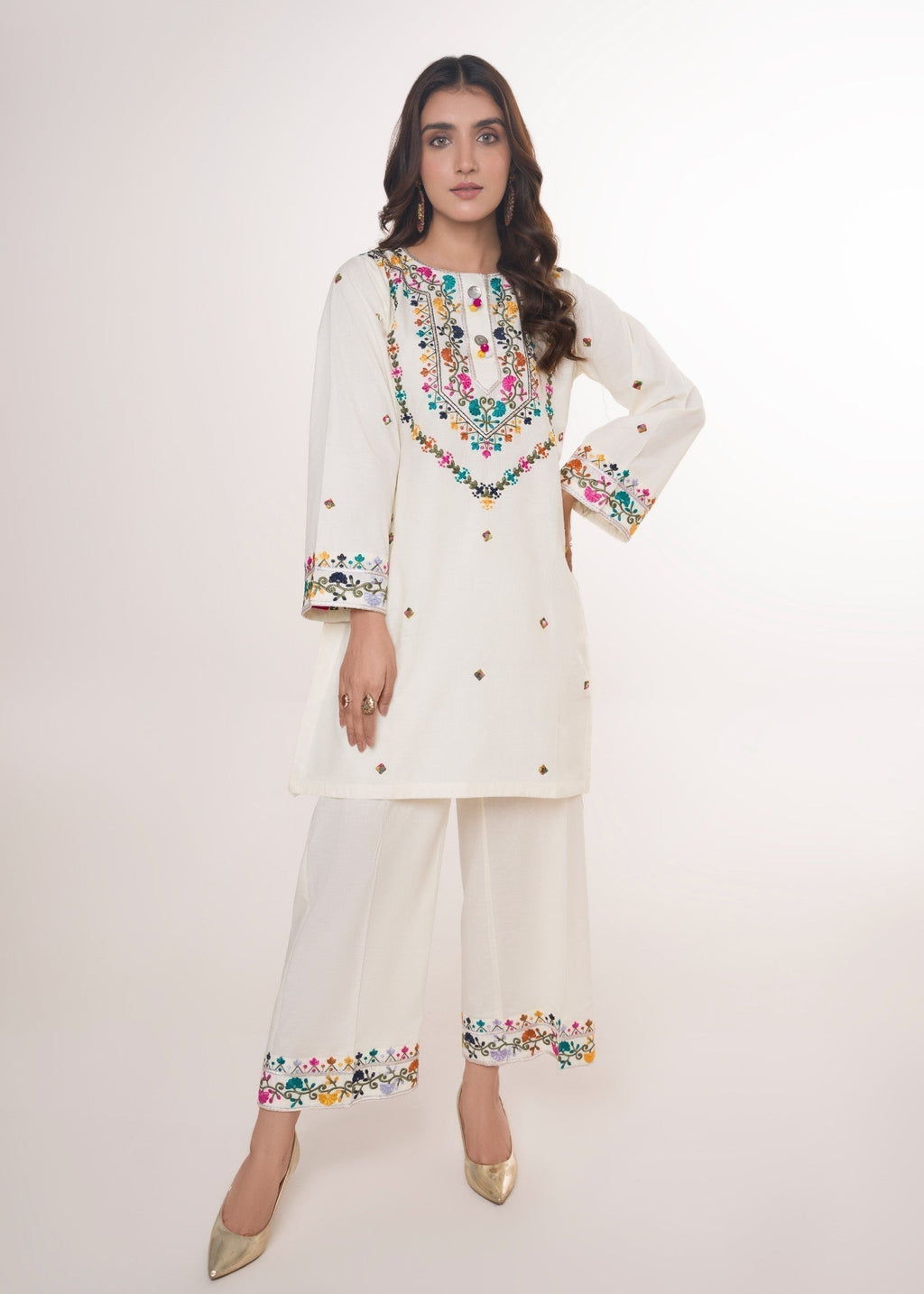 Sahibas By Mirza Morni white Women 2pcs