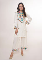 Sahibas By Mirza Morni white Women 2pcs