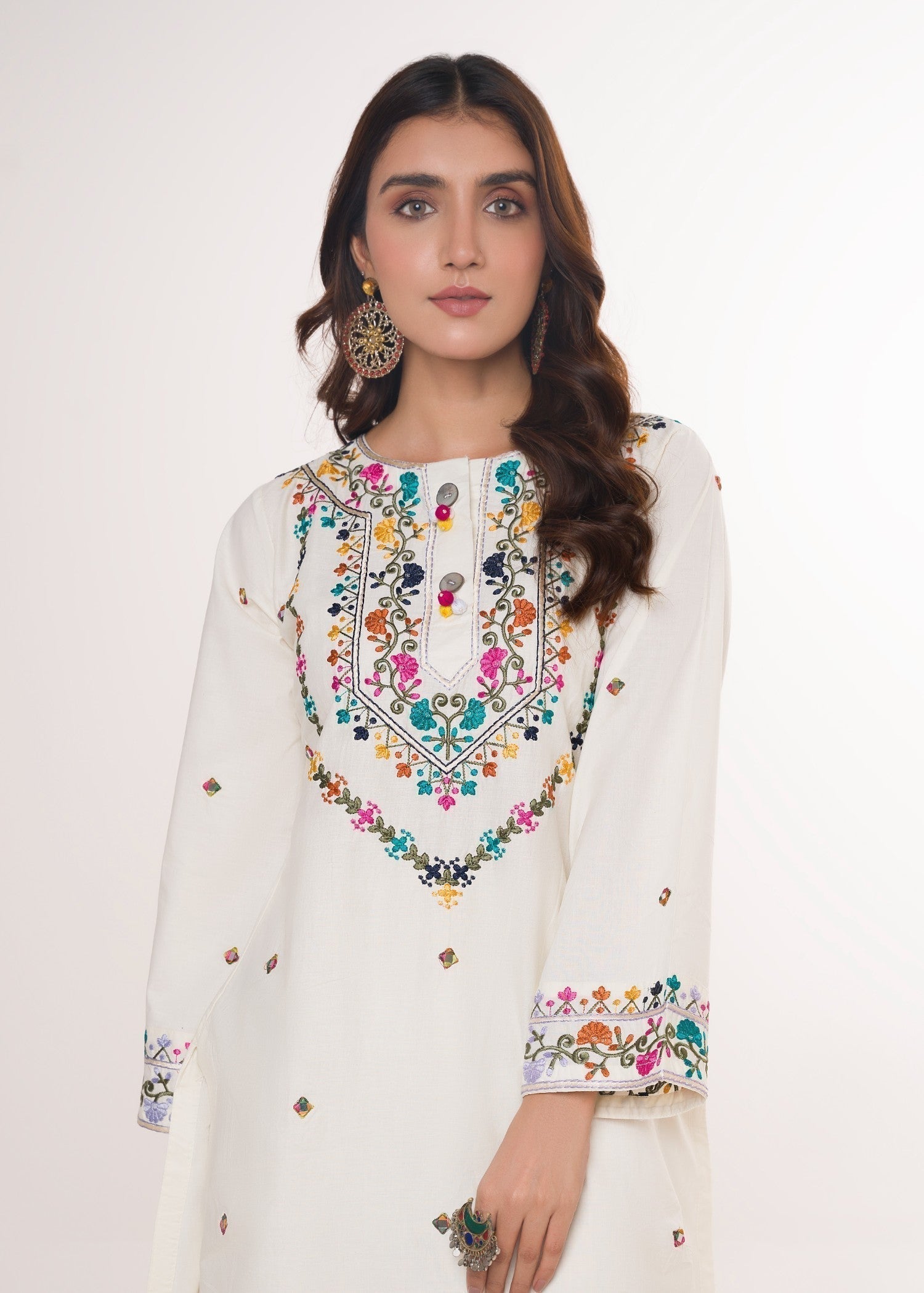 Sahibas By Mirza Morni white Women 2pcs
