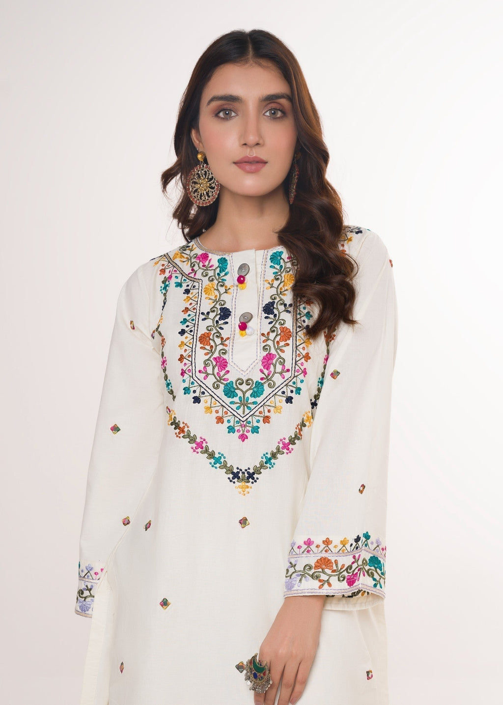 Sahibas By Mirza Morni white Women 2pcs