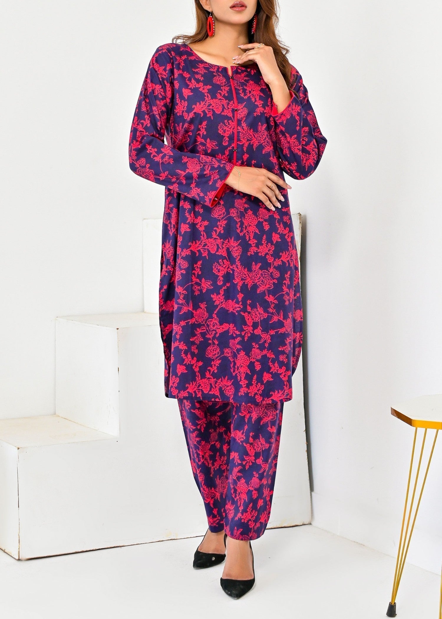 Pret Diaries Blue Printed Women 2pcs