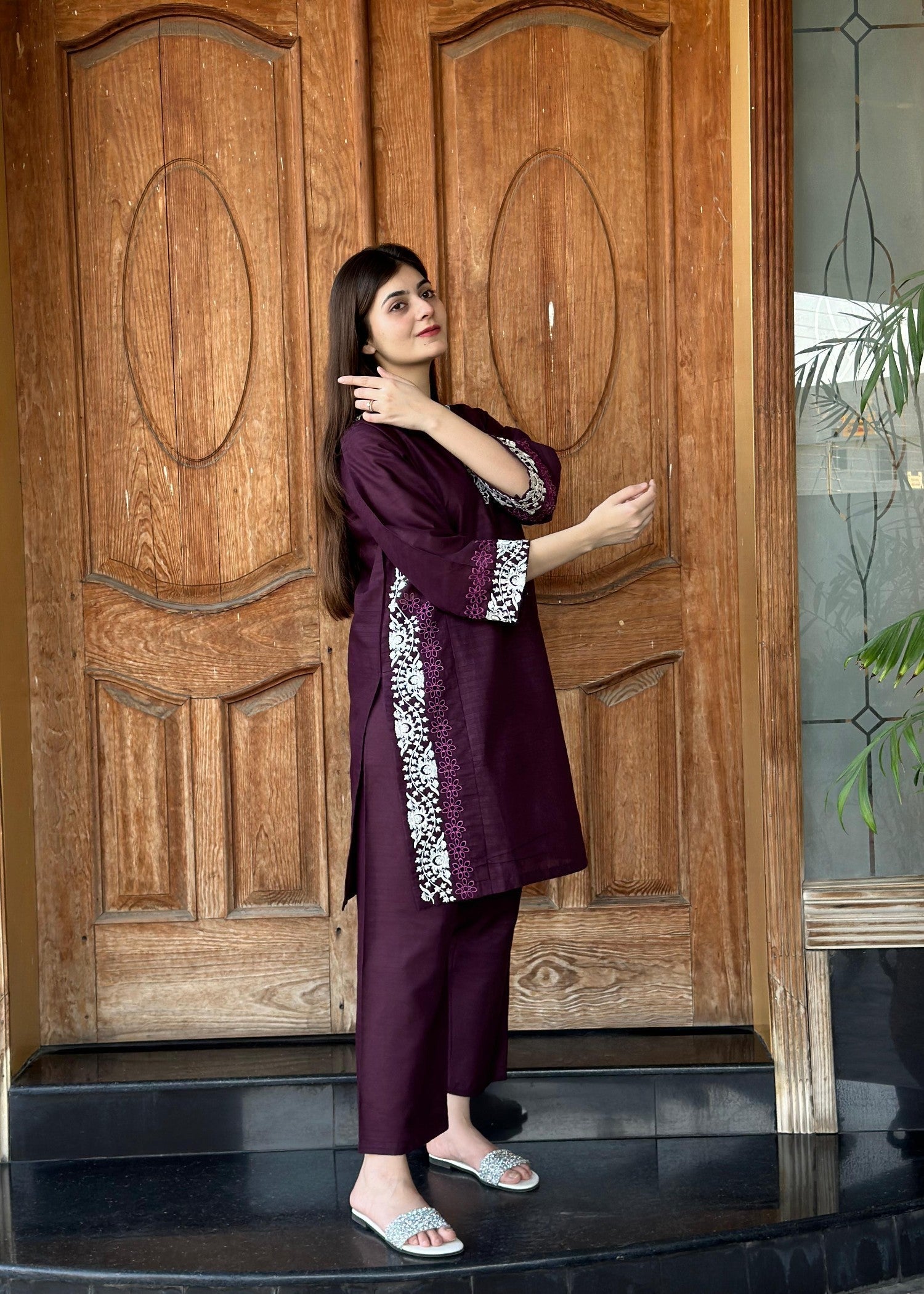 Yaaqot Official Jamni Cutwork Stitched 2p Women 2pcs