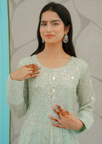 Mona Embroidery Artisan Flow Mint Green Women 3pcs