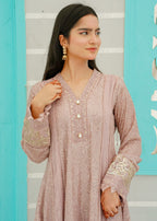 Mona Embroidery Ethereal Lace Lilac Women 3pcs