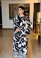 Ayesha B off white and black Women 2pcs