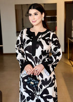 Ayesha B off white and black Women 2pcs