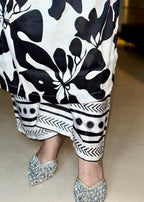 Ayesha B off white and black Women 2pcs
