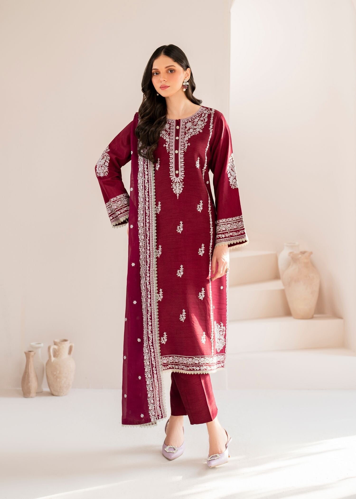 Garnet Clothing Rosette Women 2pcs