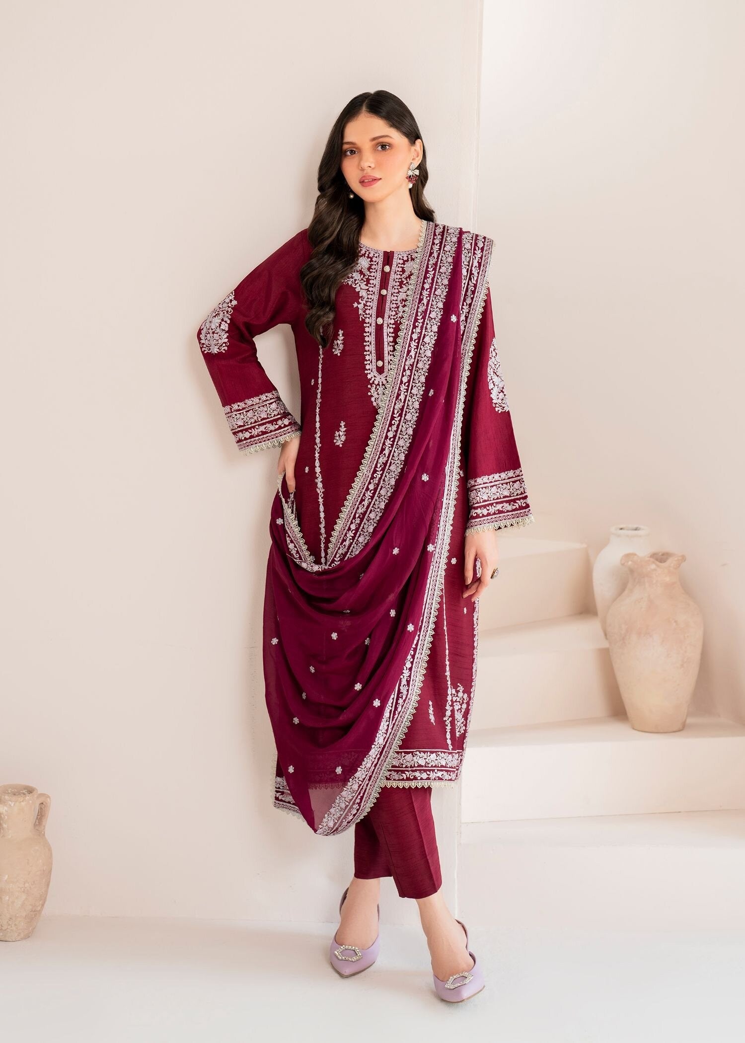 Garnet Clothing Rosette Women 2pcs