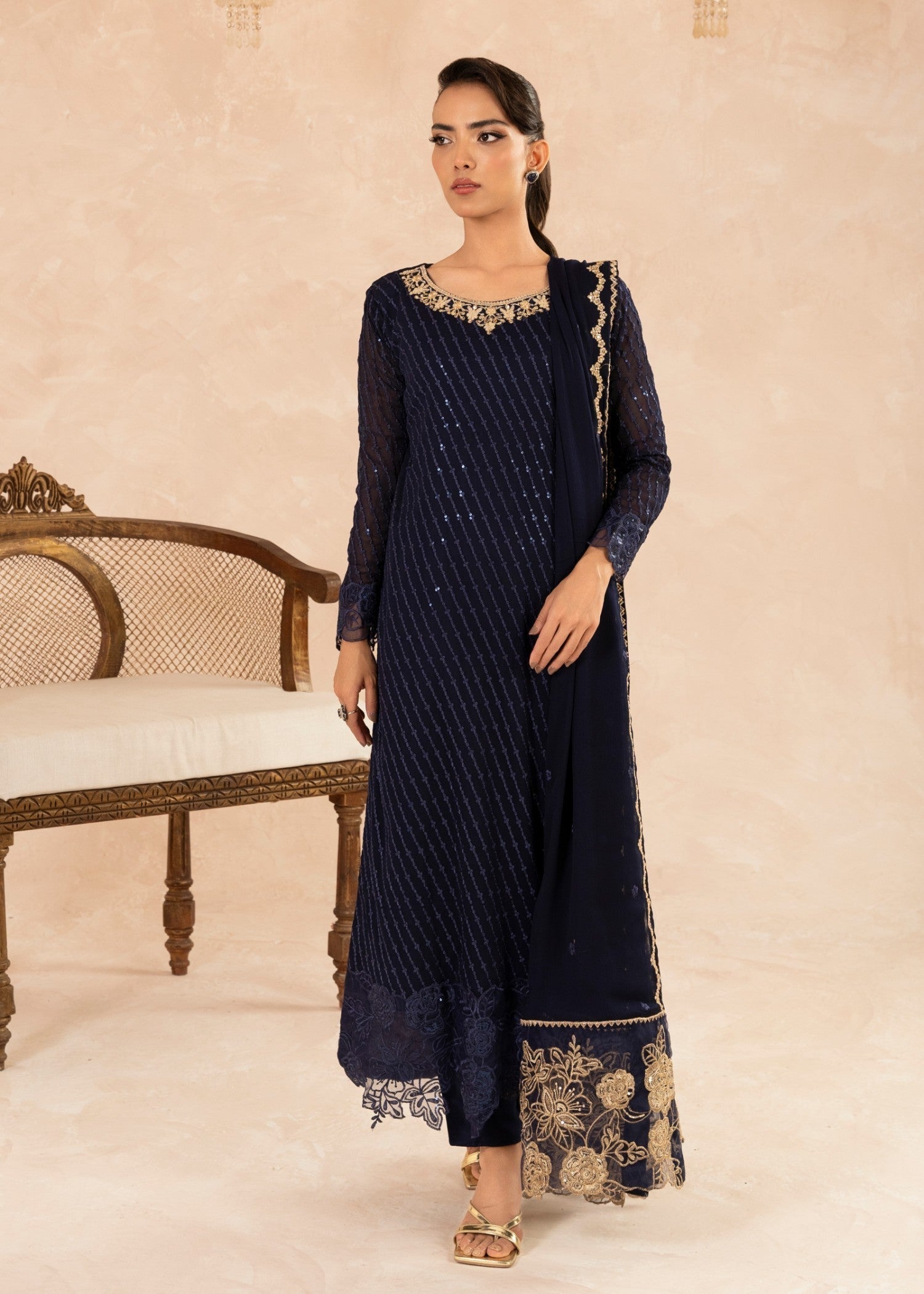 Agha Jaan GHAZAL Women 3pcs