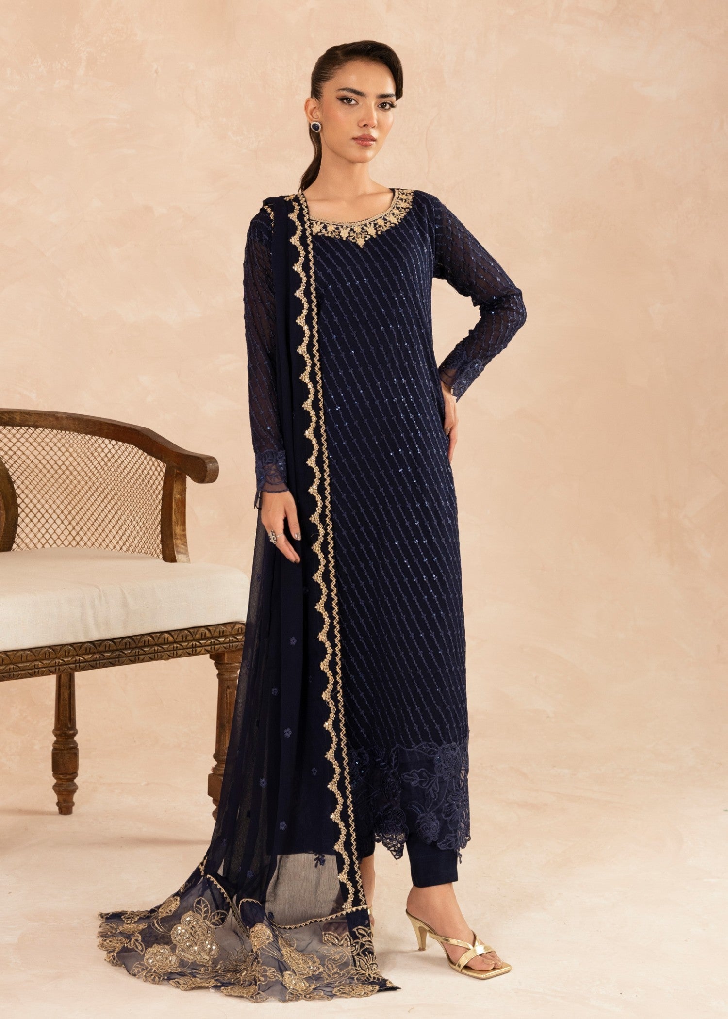 Agha Jaan GHAZAL Women 3pcs