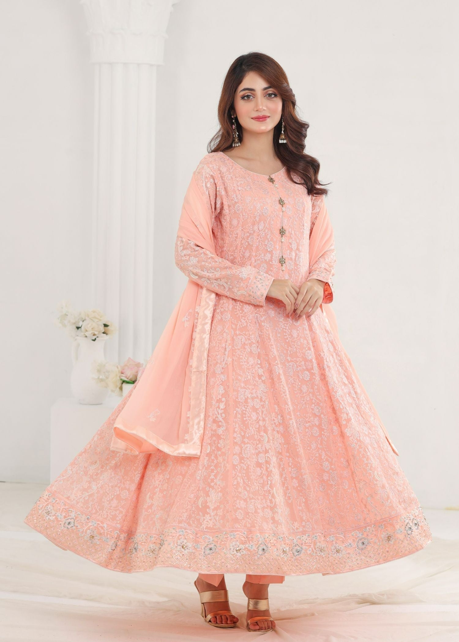 Ayesha Closet Dilaara Peachy Pink Women 3pcs