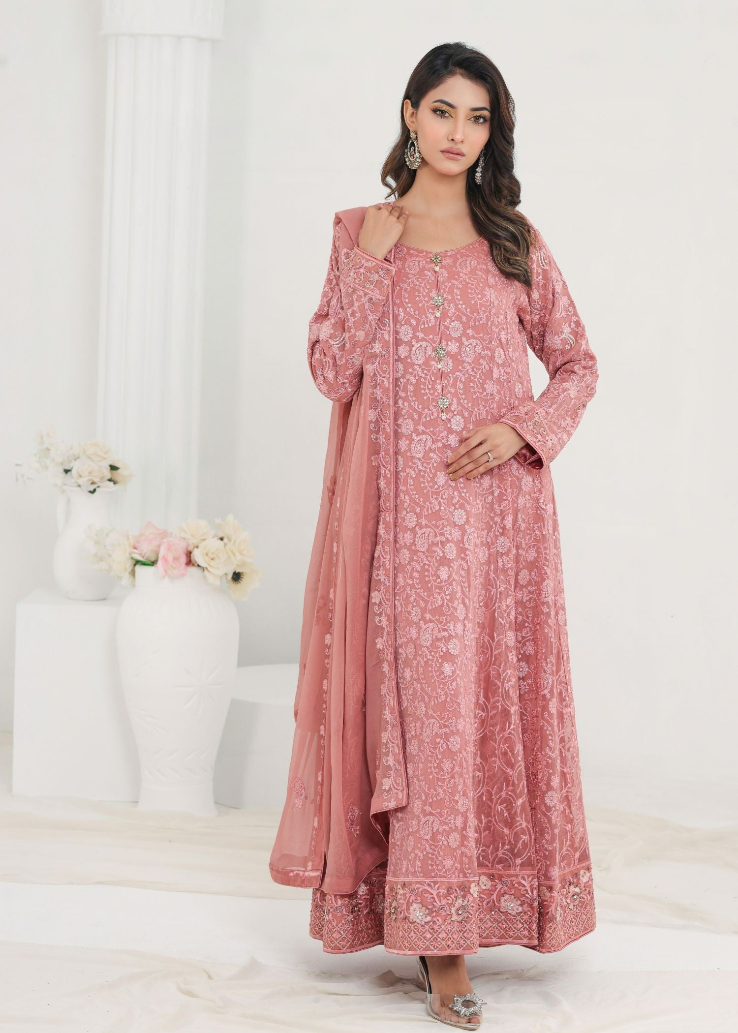 Ayesha Closet Dilaara Muted Pink Women 3pcs
