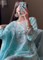 Four Season Boutique Dur E Fishan ICE BLUE Women 3pcs