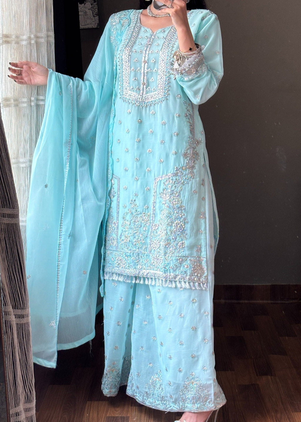 Four Season Boutique Dur E Fishan ICE BLUE Women 3pcs