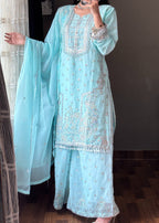 Four Season Boutique Dur E Fishan ICE BLUE Women 3pcs