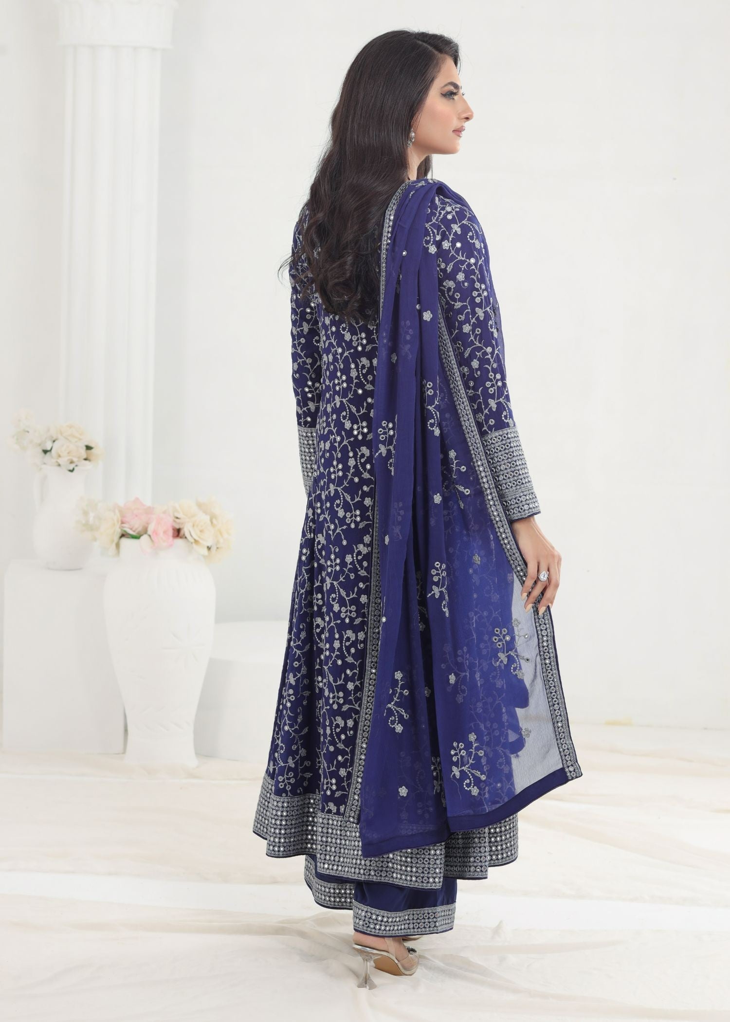 Ayesha Closet Lalazaar Blue Darkness Women 3pcs