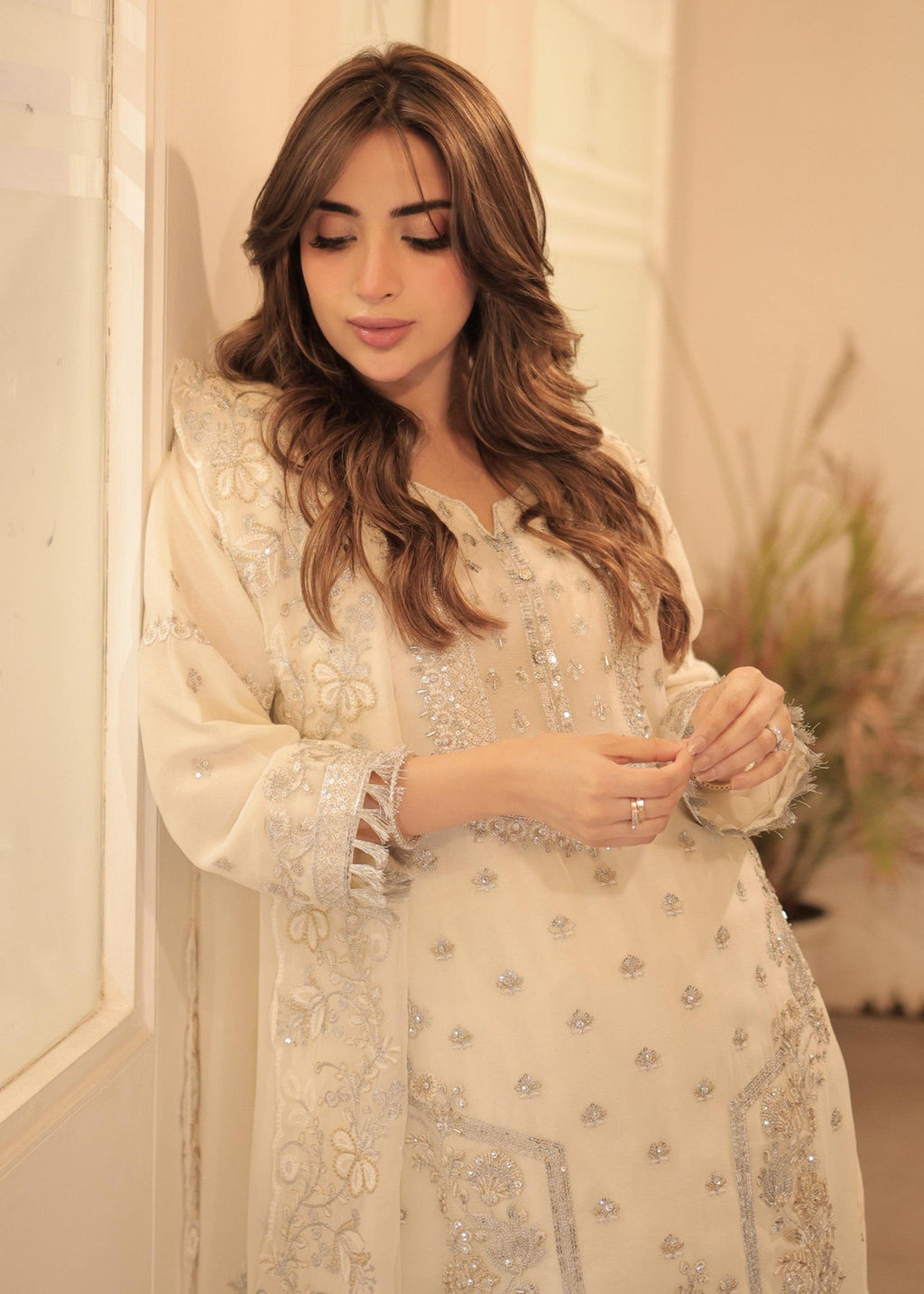 Four Season Boutique Dur e fishan CreamWhite Women 3pcs