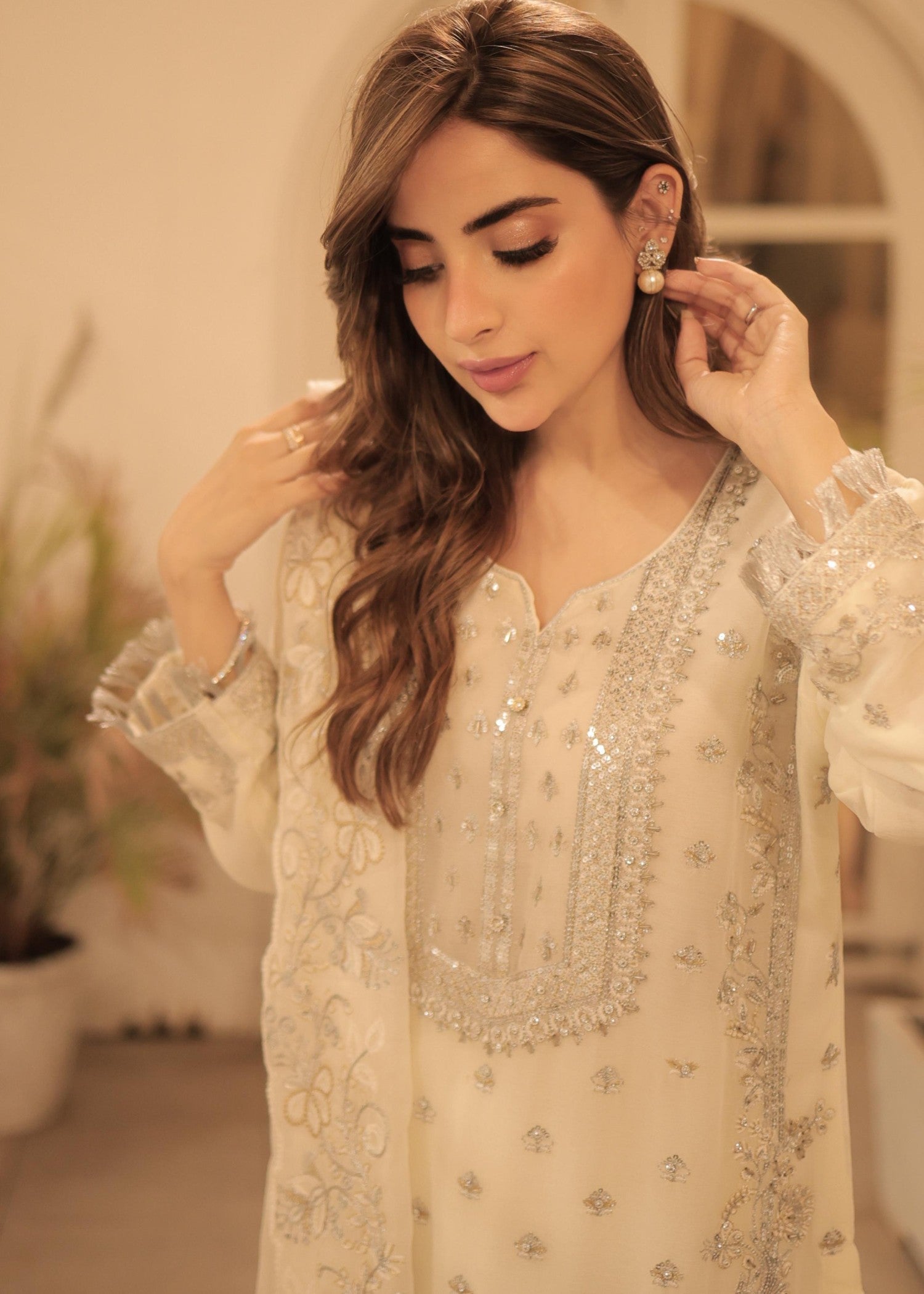 Four Season Boutique Dur e fishan CreamWhite Women 3pcs