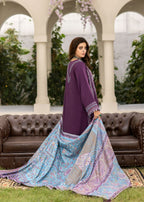 Meem Designs PURPLE (KHADDAR) Women 3pcs