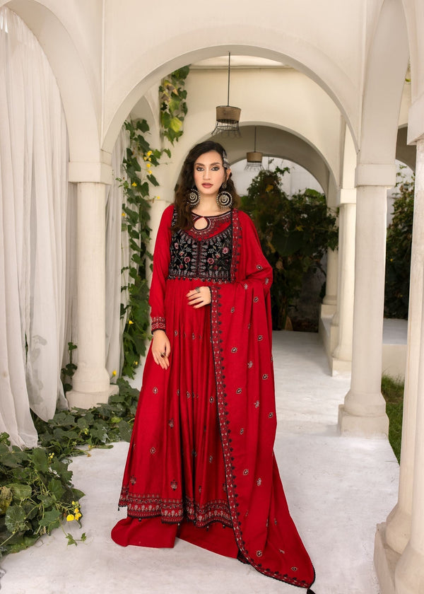 Meem Designs RED (KARANDI) Women 4pcs