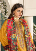 Meem Designs MUSTARD (KHADDAR) Women 3pcs