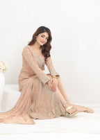 Ayesha Closet Lalazaar Peach Women 3pcs
