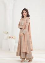Ayesha Closet Lalazaar Peach Women 3pcs