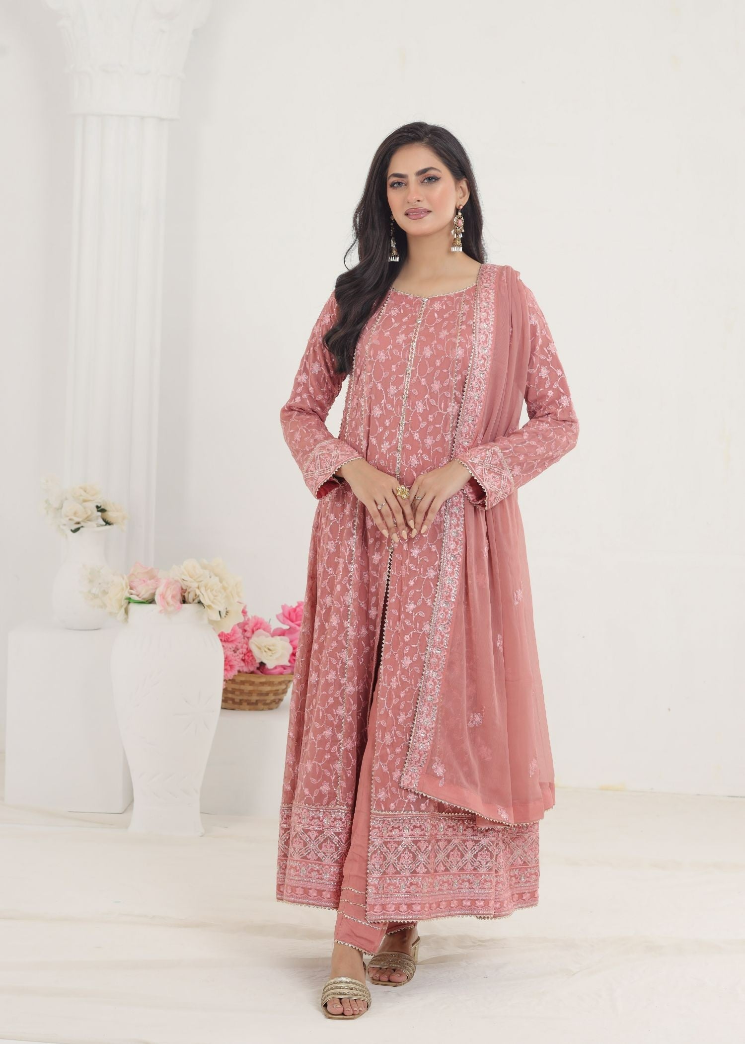 Ayesha Closet Mehnaaz Soft Pink Women 3pcs