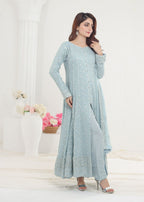 Ayesha Closet Mehnaaz Blue Delight Women 3pcs