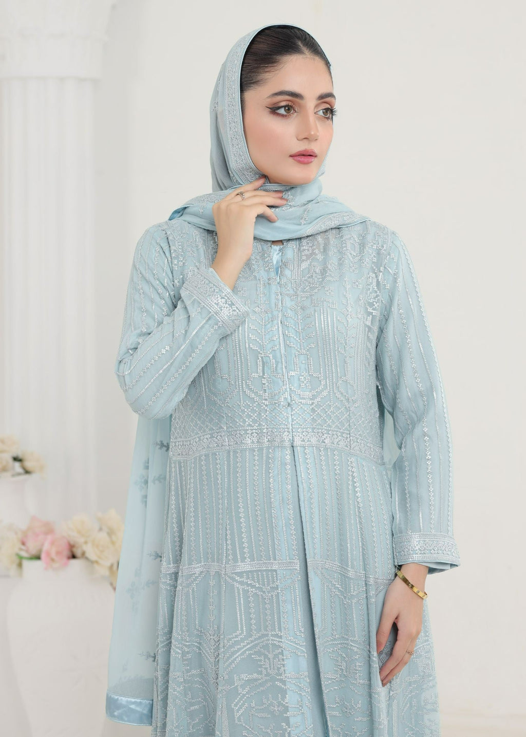 Ayesha Closet Marjan Blue Vibe Women 3pcs