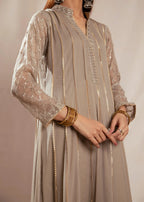 Mona Embroidery Embellish Azure Beige Women 3pcs