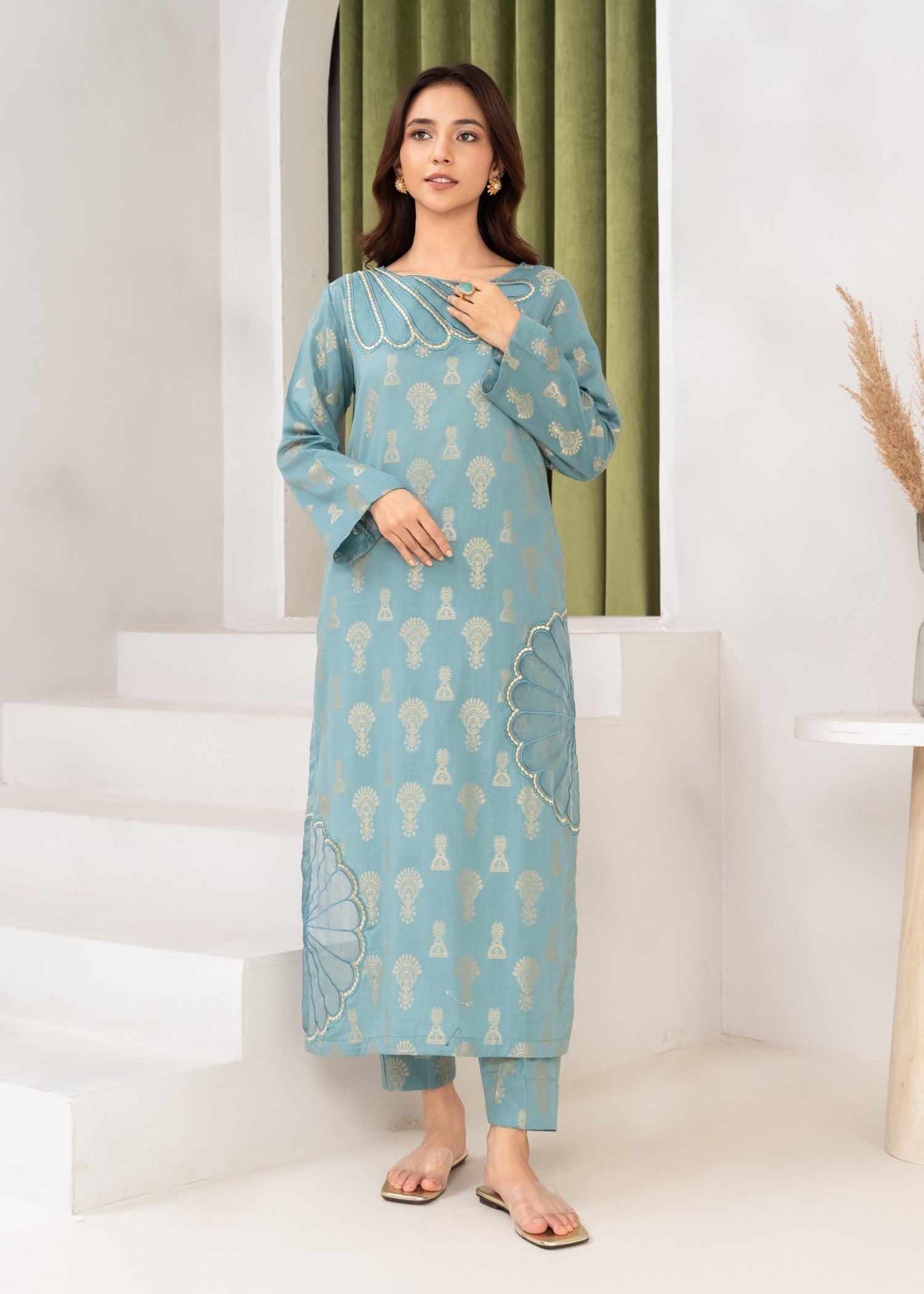 Sahibas By Mirza Gulnaaz Blue Women 2pcs