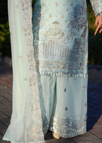 Inaaya Fashion Maahiya Ice Blue Women 3pcs