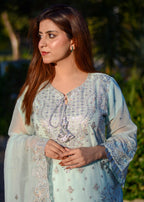 Inaaya Fashion Maahiya Ice Blue Women 3pcs