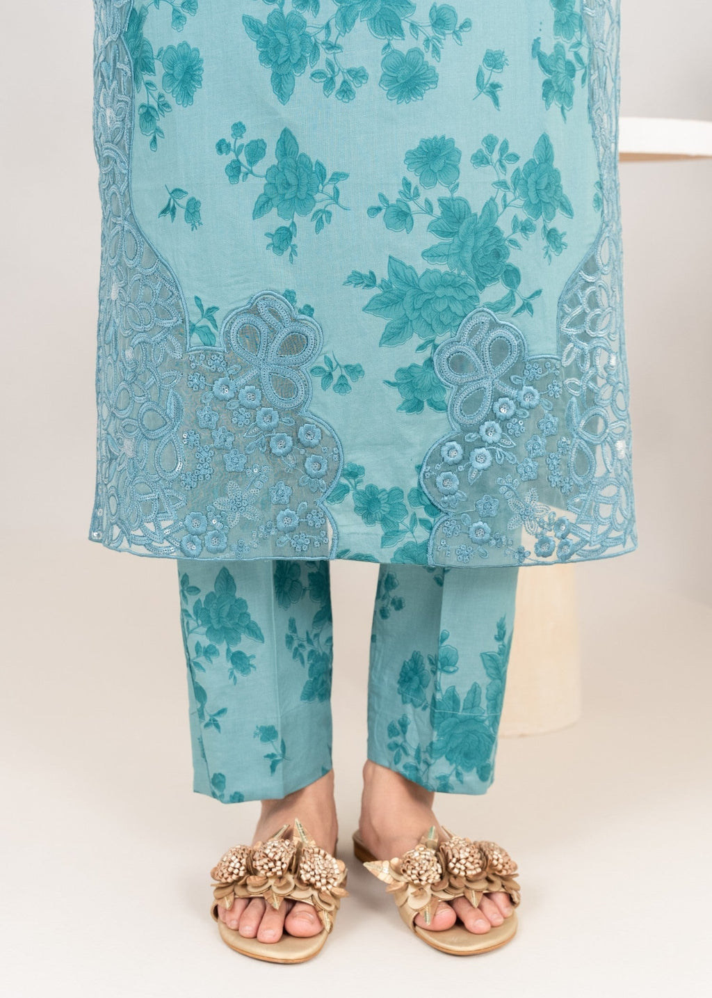 Sahibas By Mirza Shaila Blue Women 3pcs