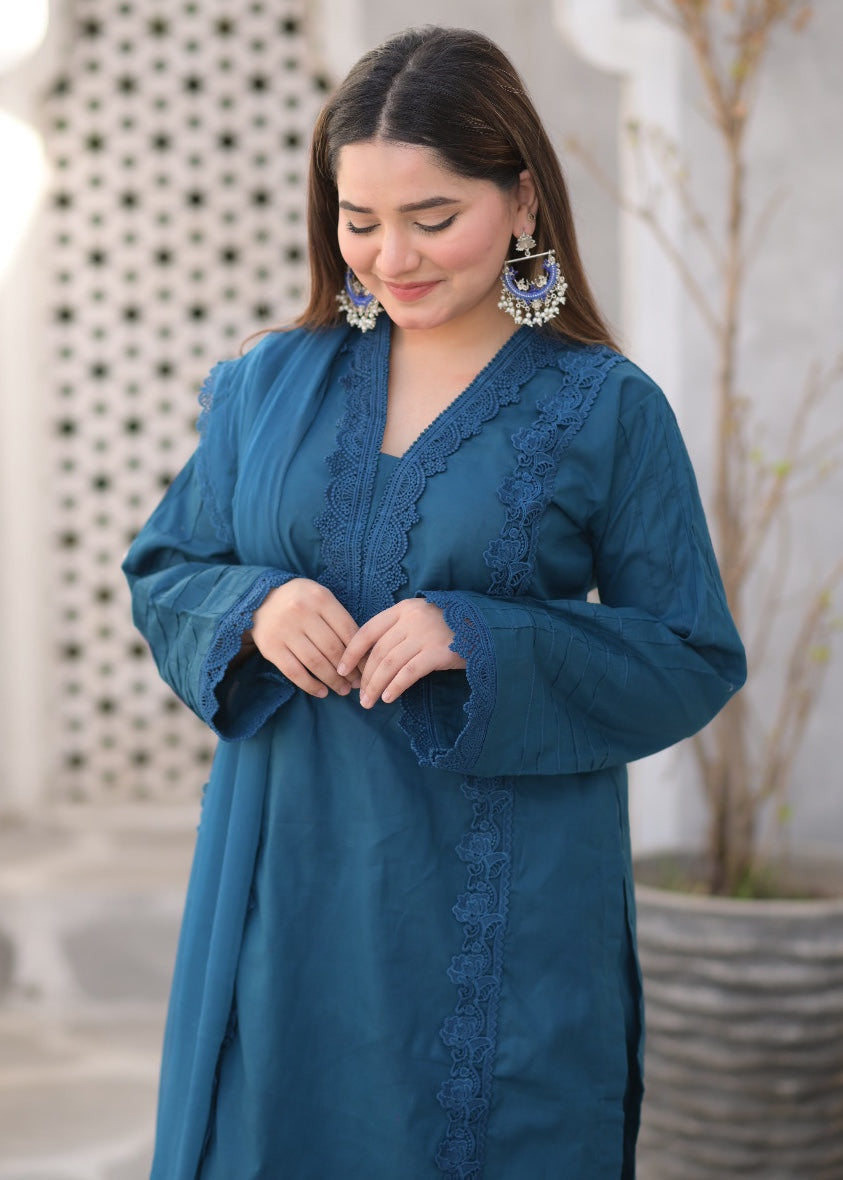 Ayesha B aqua ayesha lase work Women 3pcs