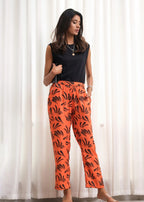 Dhaga Straight Trouser / Pants Orange Women 1pcs