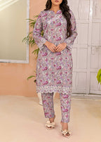 Pret Diaries Grey Embroidered Women 2pcs