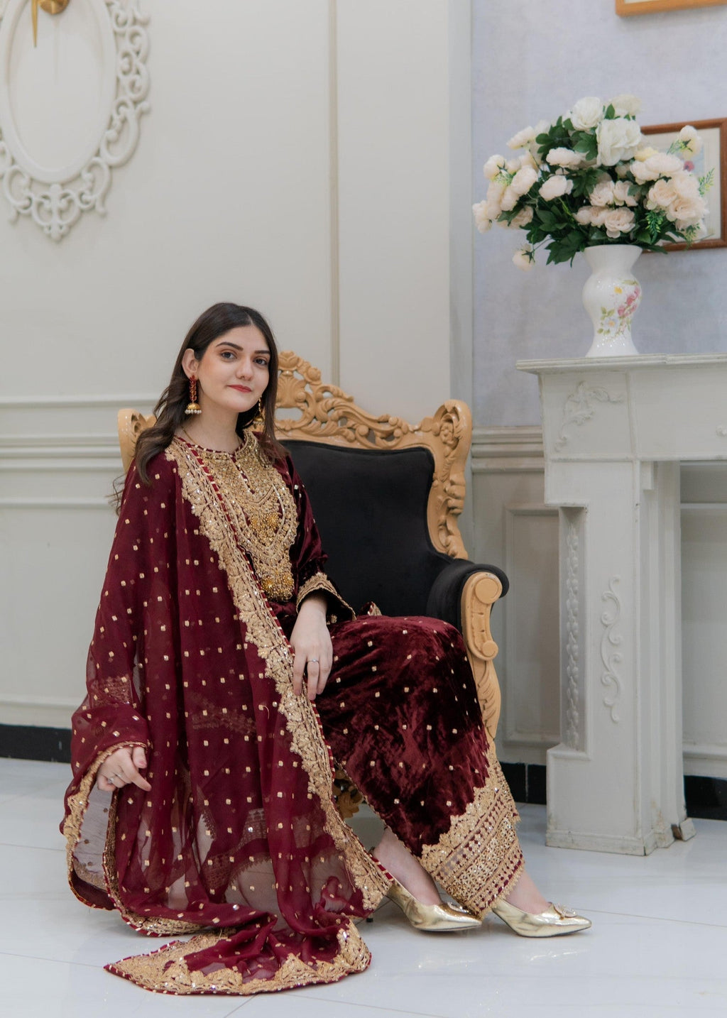 Rangoon Clothing Zarmina Velvetine Women 3pcs