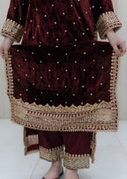 Rangoon Clothing Zarmina Velvetine Women 3pcs