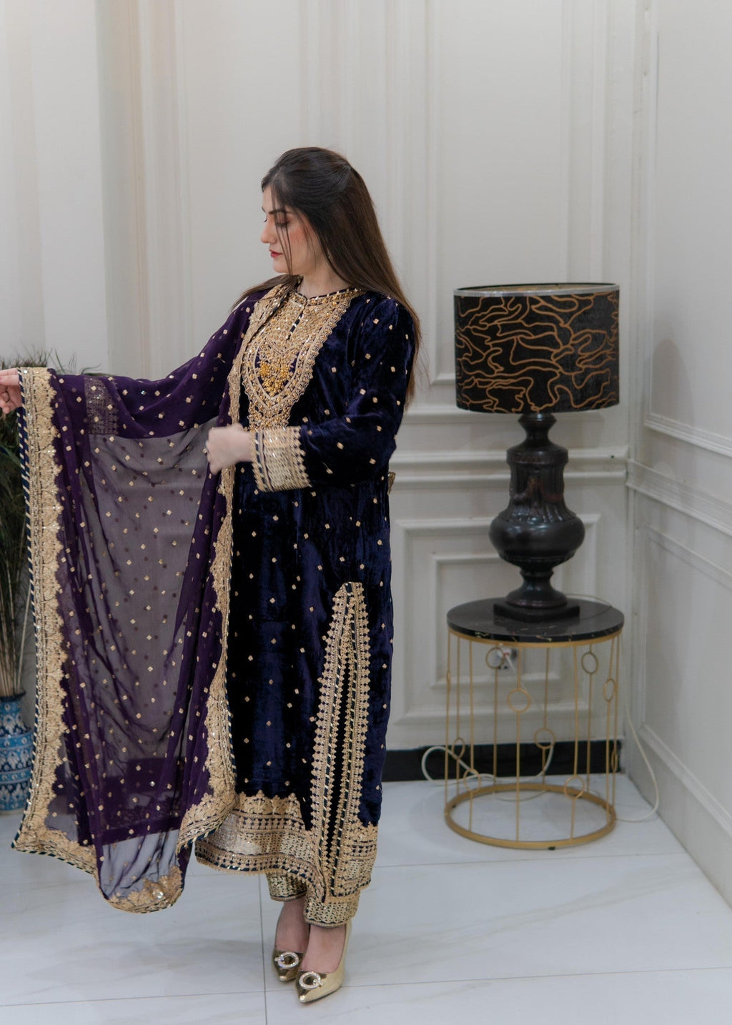 Rangoon Clothing Feroza Velvetine Women 3pcs