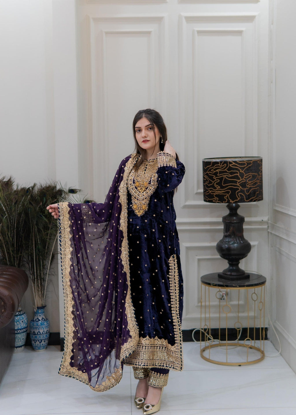 Rangoon Clothing Feroza Velvetine Women 3pcs