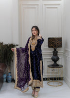 Rangoon Clothing Feroza Velvetine Women 3pcs