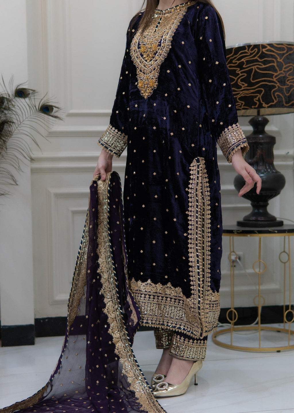 Rangoon Clothing Feroza Velvetine Women 3pcs