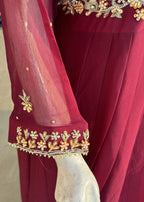 Noir Chiffon Handmade Maxi Women 3pcs