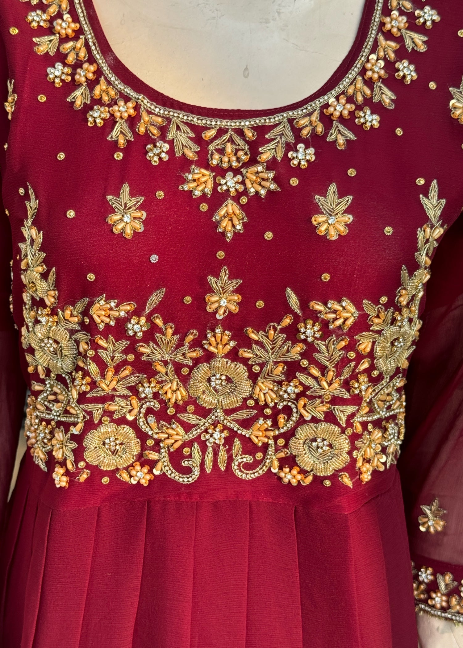 Noir Chiffon Handmade Maxi Women 3pcs