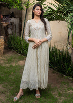 Mona Embroidery Floral Weaves offwhite Women 3pcs